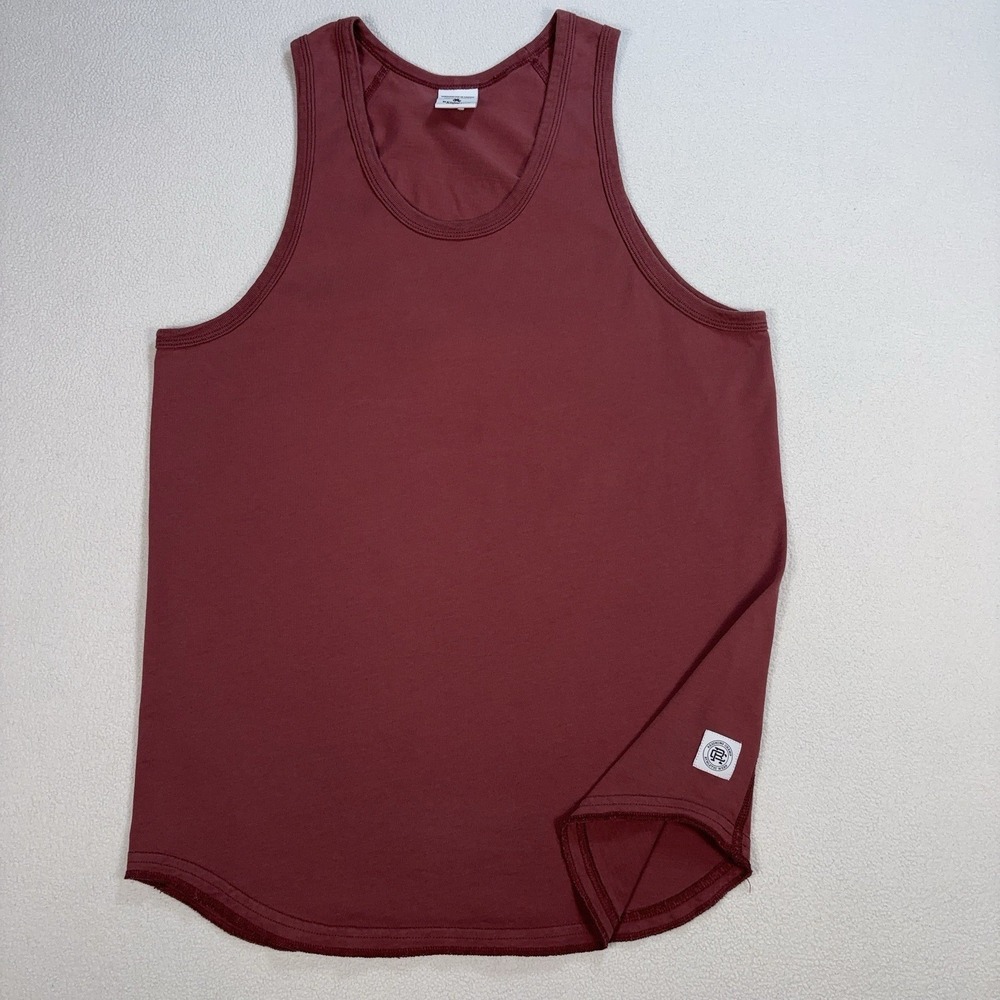 Reigning Champ Lightweight Tank Top Mens S Light Red Burgundy Cotton Gym Workout